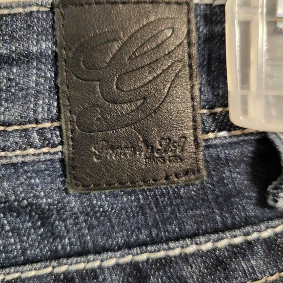 NWOT GRACE IN LA STRAIGHT LEG HIGH RISE EMBROIDERED JEANS SZ 10 - Picture 5 of 12